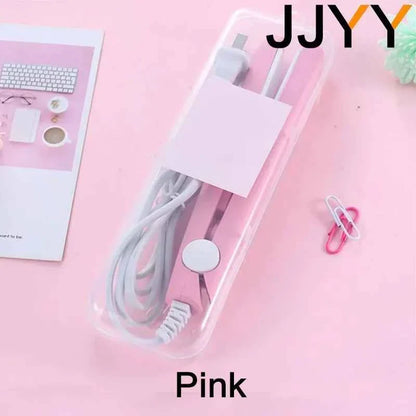 Mini Hair Curling Iron Straightener Small Electric Dual Purpose Bangs Splint for Straight Curly Hair
