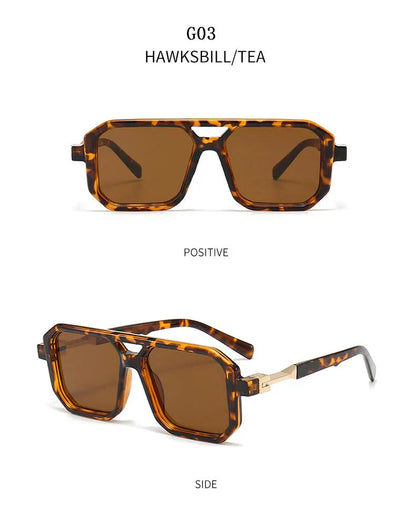 2024 Square Sunglasses For Men Vintage Fashion Glasses Sunglasses Women Trendy Dropshipping Shades Gafas De Sol Hombre Lunette