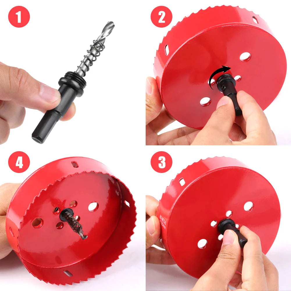 1pc 15-200mm M42 Bi-Metal Hole Saw HSS Drill Bit for Metal Iron Aluminum Stainless Plastic DIY Wood Cutter Tools
