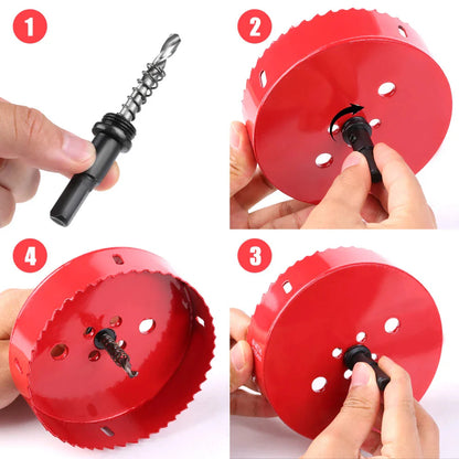 1pc 15-200mm M42 Bi-Metal Hole Saw HSS Drill Bit for Metal Iron Aluminum Stainless Plastic DIY Wood Cutter Tools