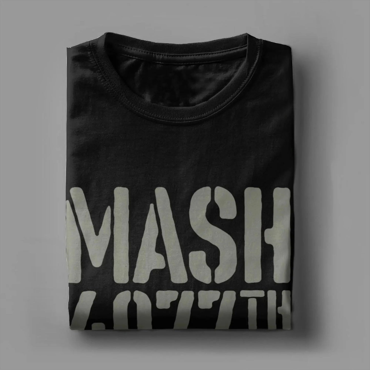 Oversized T Shirt Summer Men MASH 4077 Hipster T-Shirts  Pure Cotton Tee Shirt for Mens Awesome Printed Short Sleeve Top Tees