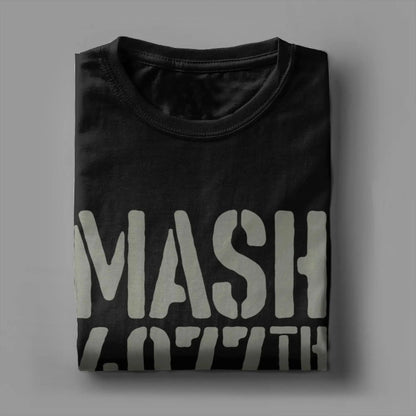 Oversized T Shirt Summer Men MASH 4077 Hipster T-Shirts  Pure Cotton Tee Shirt for Mens Awesome Printed Short Sleeve Top Tees