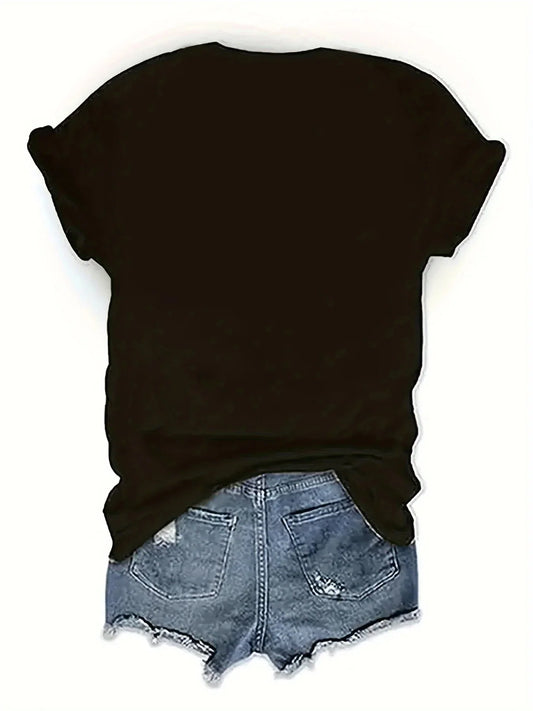 Women'S Floral Print T-Shirt Paris Flower Design Casual Crew Neck Short Sleeve Top All Season Wea  shirts for women  y2k top