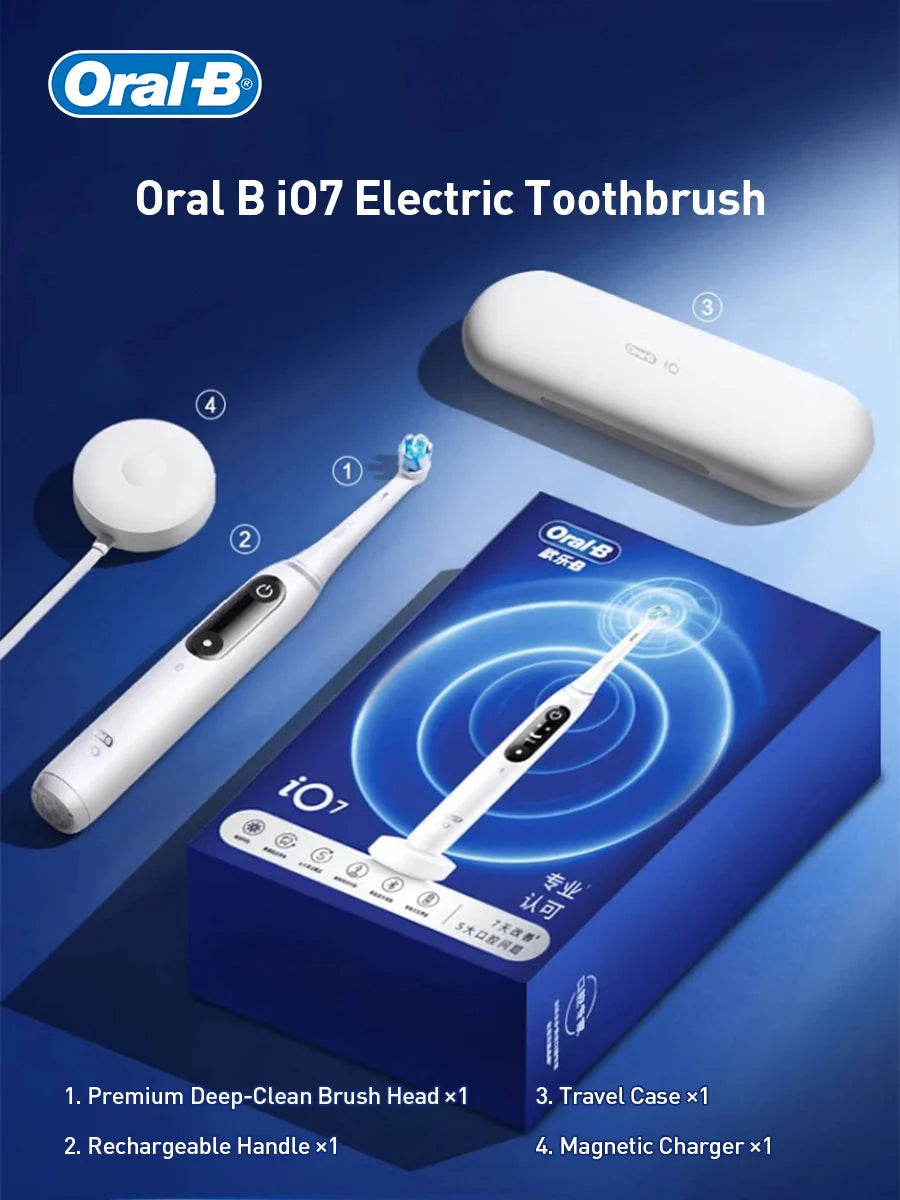 Oral B Electric Toothbrush IO Series Rechargable Waterproof Smart Rotating Timing Electronic Tooth Brushes iO2 iO3 iO4 iO7 iO9