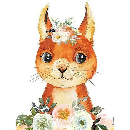 GATYZTORY Paint By Number For Kids Painting Animal And Flower 20x20cm Decorative Paintings Kill Time Easy Hand Painting