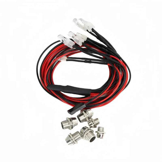 RC model car lights, 2 lights, 4 lights, 6 lights, 8 lights, red and white lights, 3/5mm LED cup, RC spotlights, white light