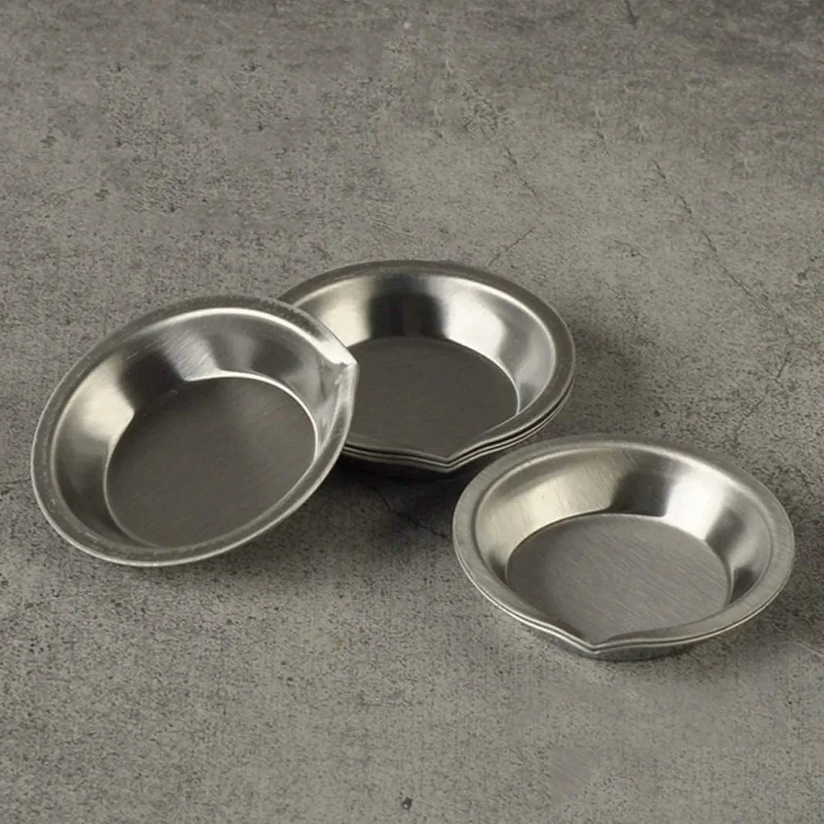 5/10/20pcs Durable Stainless Steel Paint Palette Set,Round Mixing Trays for Artists - Metal Art Supplies for Home and School Use
