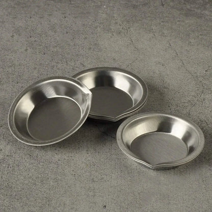 5/10/20pcs Durable Stainless Steel Paint Palette Set,Round Mixing Trays for Artists - Metal Art Supplies for Home and School Use