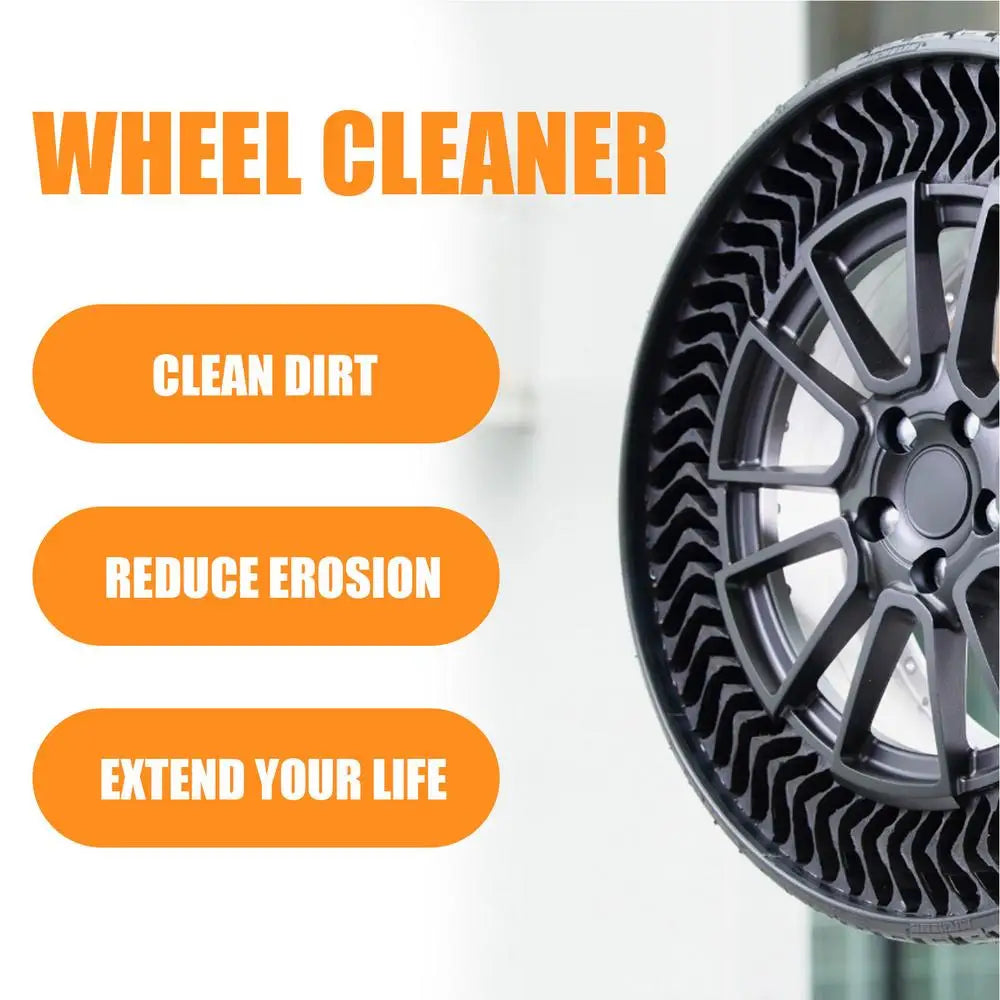 Tire Cleaner and Shine 120ml Mild Tire Protectant for Car Long-Lasting Tire Maintenance Supplies with Cloth for Car Vehicle