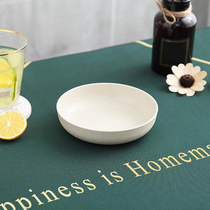 Wheat Fiber Plate Microwave Plastic Plates Dinner Plate BPA Free Food Grade Round Shape Food Dish Fruit Salad Dish Kitchen Plate