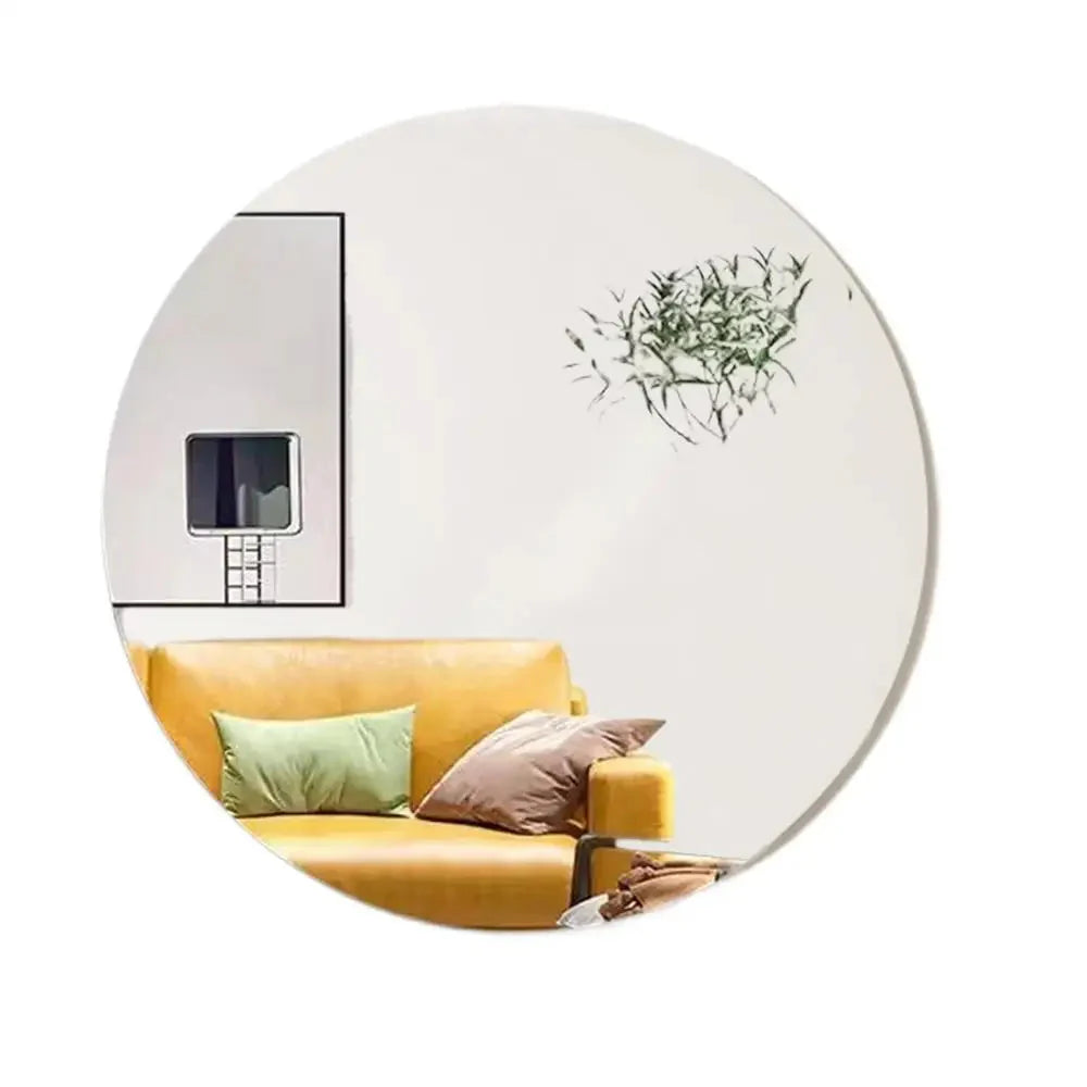Acrylic Mirror Sheet Frameless Bathroom Wall Mirror Stickers Adhesive Bathroom Vanity Mirrors Waterproof Room Wall Decor For