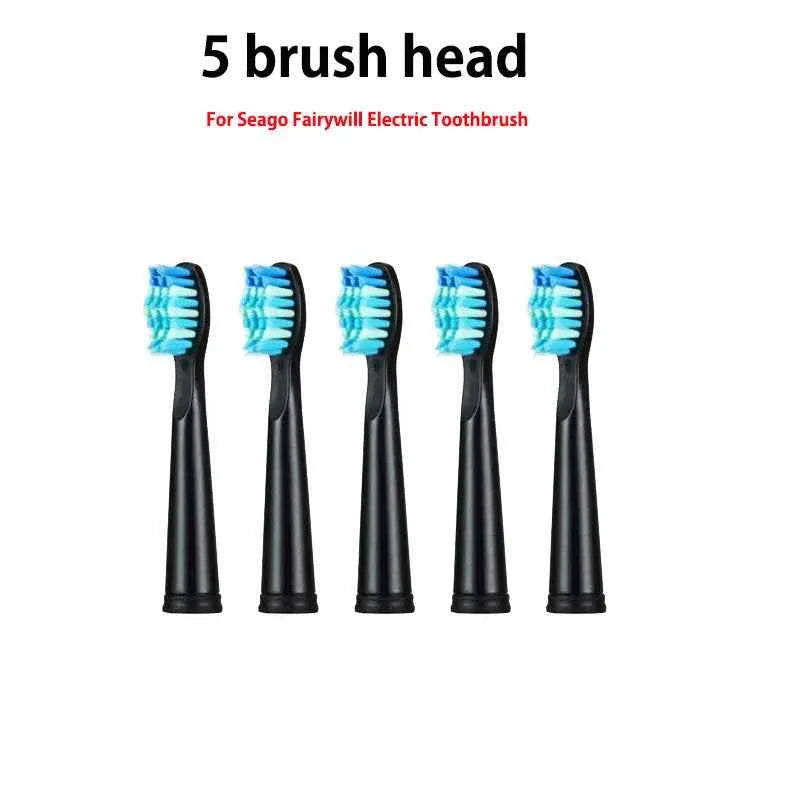 Premium Replacement Brush Heads - Compatible with Fairywill/Seago FW-507/508/515/551/917/959 - Dupont Bristles 5-10Pcs