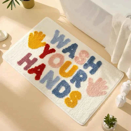 Get Bath Mat Bathroom Rugs for Bathtub Mat Cute Bath Rugs for Apartment Decor Tufted Gray and White Shower Mat