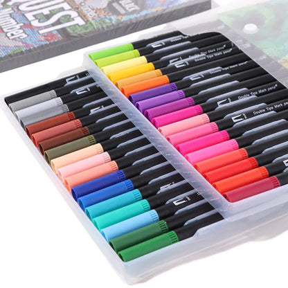 Cartoon Activity Color Painting Book Educational Paper Paint By Numbers Quick-drying DIY Drawing Learning Book Home Decor