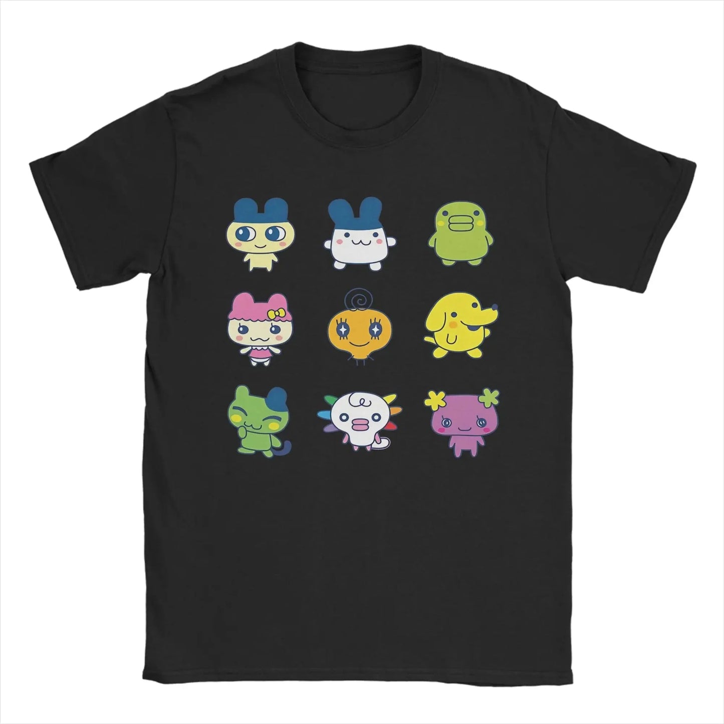 Men T-Shirts Tamagotchi Mametchi Fashion Cotton Tee Shirt Short Sleeve  T Shirt Crewneck Clothing Party