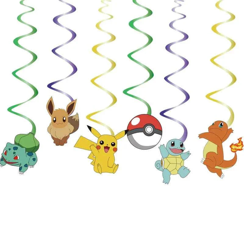Pokemon Birthday Party Decorations Paper Tableware Plates Napkins Cups Pikachu Birthday Tablecloth Party Supplies Children Gifts