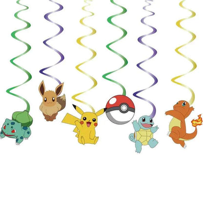 Pokemon Birthday Party Decorations Paper Tableware Plates Napkins Cups Pikachu Birthday Tablecloth Party Supplies Children Gifts