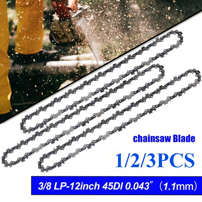 12 Inch Chainsaw Chain 3/8" LP Pitch .043'' Gauge 45 Drive Links Fits For DeWalt DCCS620P1 Ryobi, Craftsman, Makita and More