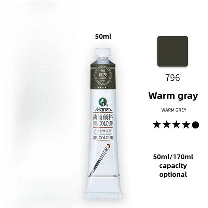 Maries Oil Paint 50ML Oil Painting Art Creation Pigment Large Oil Paint Paint Single Commonly Used 24 Colors