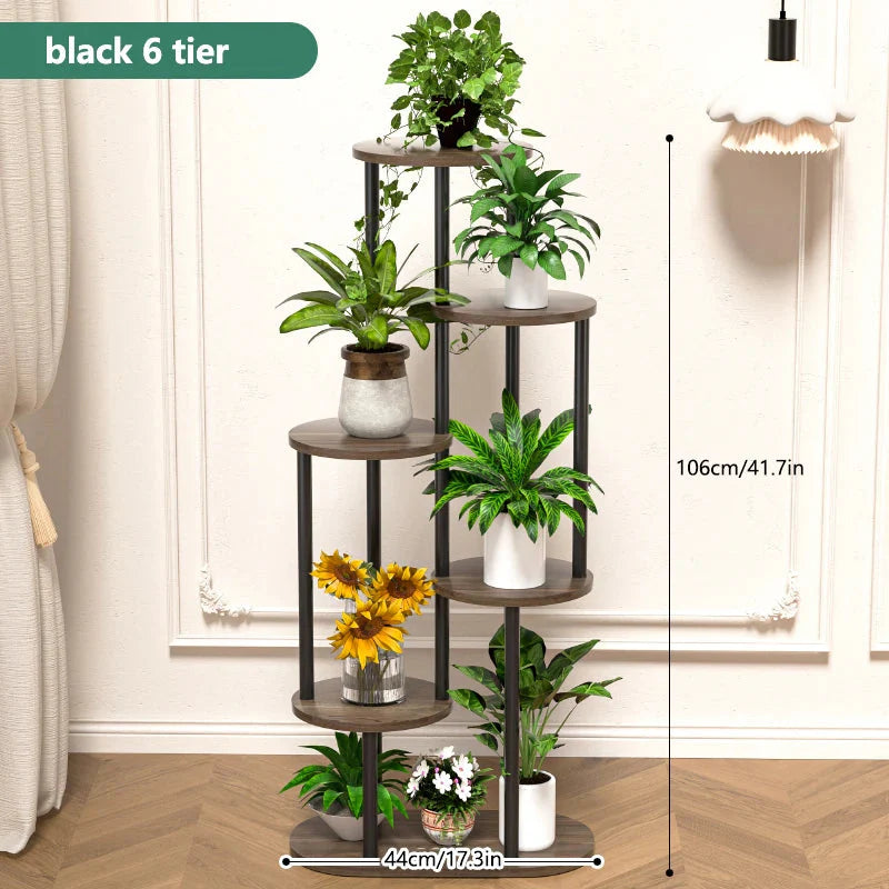 Plant Stand and Flower Stand Storage Shelf 4/5/6 Tier Flower Shelf Planter Rack Storage Organizer Display Indoor Garden Balcony