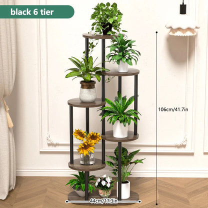 Plant Stand and Flower Stand Storage Shelf 4/5/6 Tier Flower Shelf Planter Rack Storage Organizer Display Indoor Garden Balcony