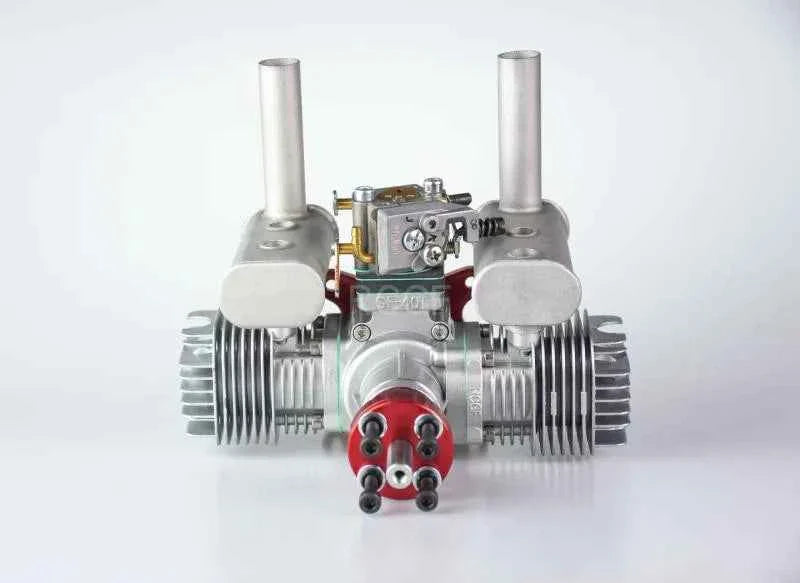 RCGF 40cc Twin Gas Engine with Walbro Carb, for Competition Scale RC Models