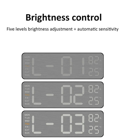 Mirror Brushed Finish Wall Clock Premium Modern Home Wall Clock
