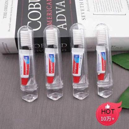 1/5 PC Portable Mini Travel Toothbrush Toothpaste Set Adult Outgoing Camp Disposable Toothbrush Carry-on Deep Cleaning Oral Care