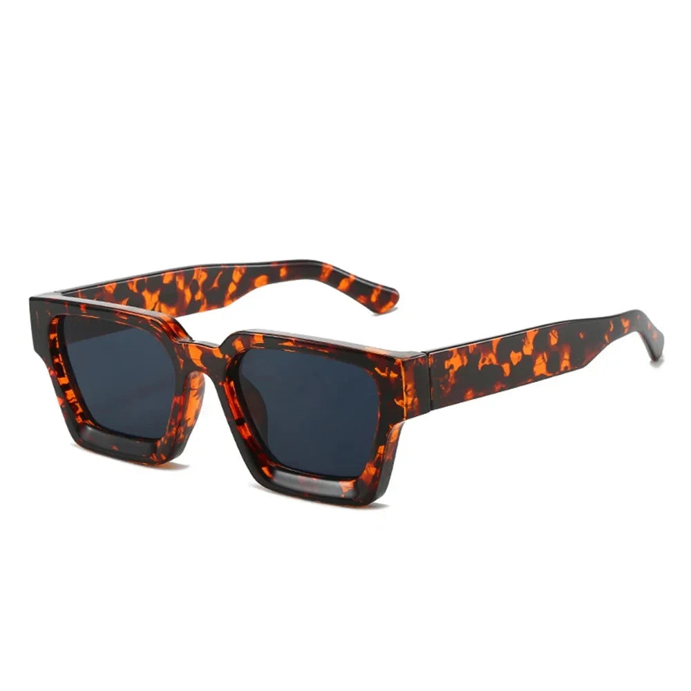 KLASSNUM Men Square Frame Sunglasses 2025 Luxury Brand Designer Sun Glasses Retro Trendy Shades UV400 Unisex Women Glasses New