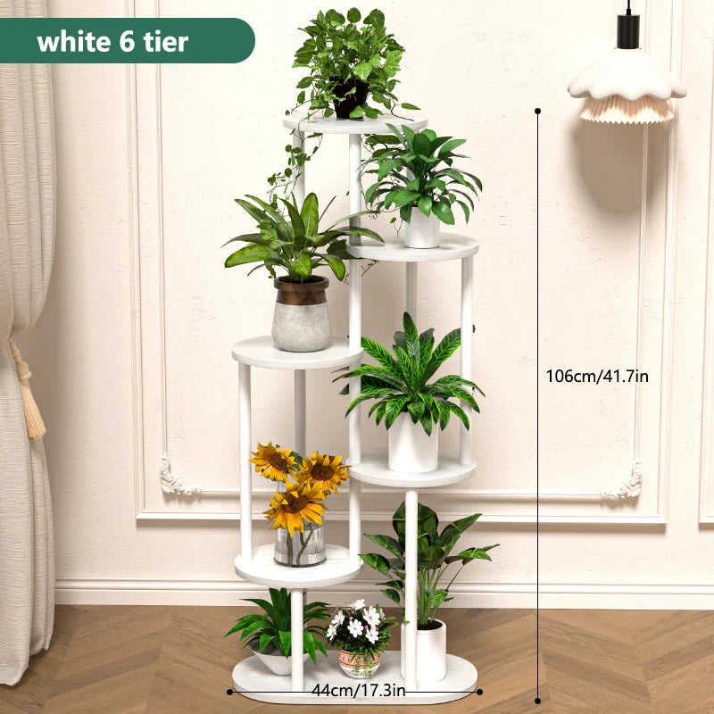 Plant Stand and Flower Stand Storage Shelf 4/5/6 Tier Flower Shelf Planter Rack Storage Organizer Display Indoor Garden Balcony