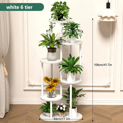 Plant Stand and Flower Stand Storage Shelf 4/5/6 Tier Flower Shelf Planter Rack Storage Organizer Display Indoor Garden Balcony
