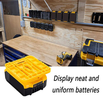 5/10PCS Battery Holder Stand for Dewalt 18V 20V Li-ion Battery,Wall Mount Battery Dock Storage Rack for Dewalt DCB182 DCB203