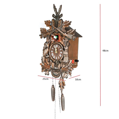 German Traditional Black Forest Wooden Style Cuckoo Clock Handmade