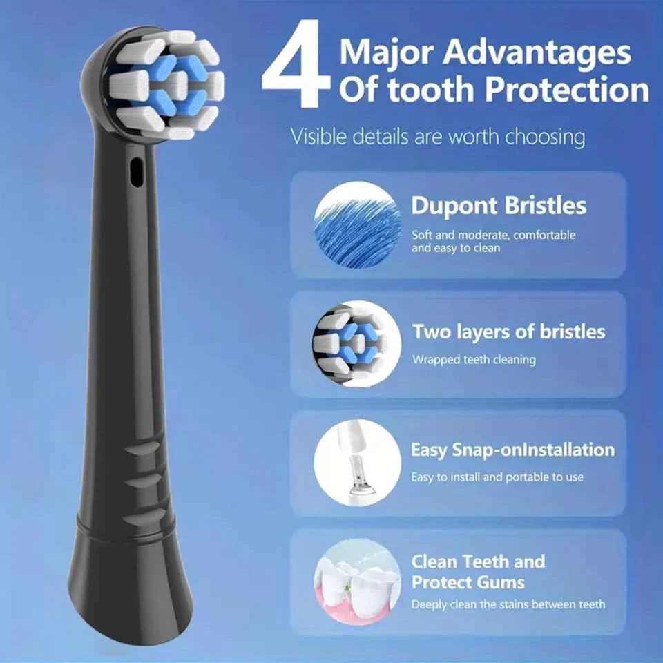 4-16Pack Toothbrush Replacement Heads Compatible with Oral B iO 10 9 8 7 6 5 4 3 Series Electric Toothbrush, 4 Pack Brush Heads