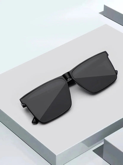Men's Sunglasses For Uv Protection While Driving. 2025 New Style Square Frame Fashionable Sunglasses 2050