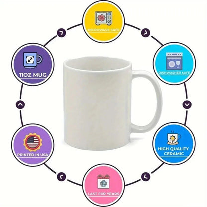 3A Funny Ceramic Coffee Mug 11oz Milk Cup With Jesus And Coffee Theme With Funny Art Font Design Tea Cup