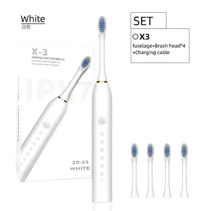Sonic Electric Toothbrush for Adults IPX7 Waterproof DuPont Brush Head USB Rechargeable High Frequency Cleaning 6 Cleaning Modes