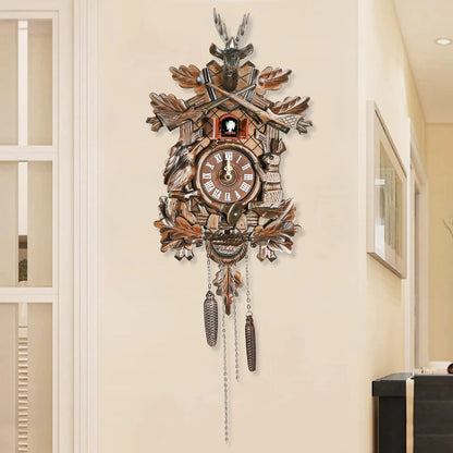 German Traditional Black Forest Wooden Style Cuckoo Clock Handmade