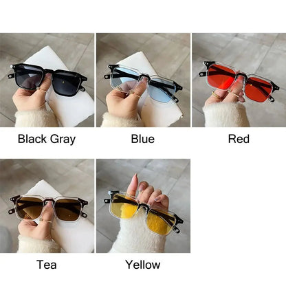 Cool Square Sunglasses Fashion Vintage UV400 Tint Ocean Lens Sun Glasses Retro 90s Glasses for Women & Men