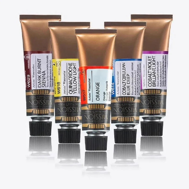 Korea MIJELLO tube watercolor artist 15ml watercolor paint mission series art supplies