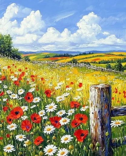 RUOPOTY Paint By Number Kit On Canvas For Adults Scenery Oil Acrylic Painting Home Decoration Gifts