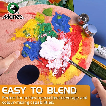 Marie's Oil Paint 170ml/5.95oz Large Tube,Art Supplies for Canvas Painting,Egg,Graffiti,Fabric,Stone,Leather,Wood,Ceramic