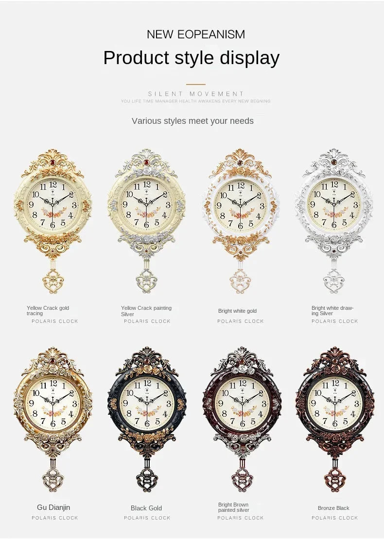 Polaris Light Luxury Home Design 60cm Wall Clock