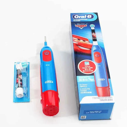 Oral B Kid Electric Toothbrush Car Design Toothbrush for Kid Soft Bristle Gentle Clean Teeth with Replacement Refills Waterpoof