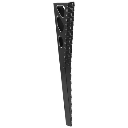 RC Model Car Metal Ride Height Droop Gauge Adjuster Ruler Measuring Tool for 1/8 1/10 1/12 RC Car,Black