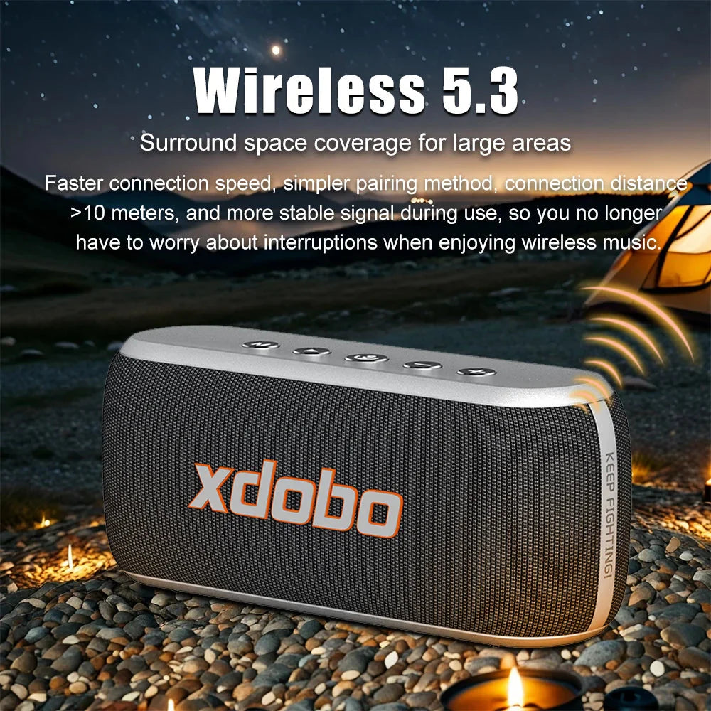 60W Soundbar XDOBO X8IV Subwoofer Speaker 8000mAh Deep Bass Outdoor Smart Phone TV Home Cinema Loudspeaker With Alloy Design