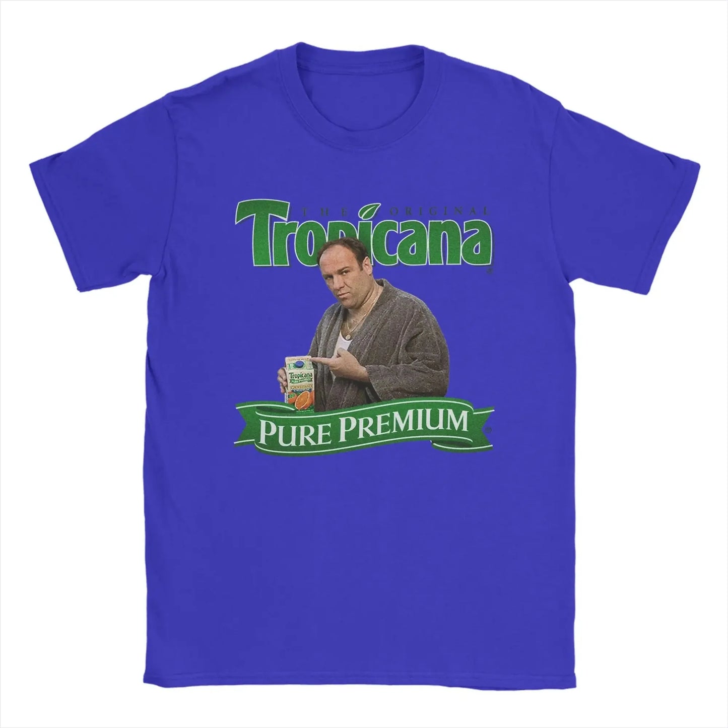 The Sopranos T-Shirts for Men  Novelty Pure Cotton Tees Round Neck Short Sleeve T Shirts Unique Clothing