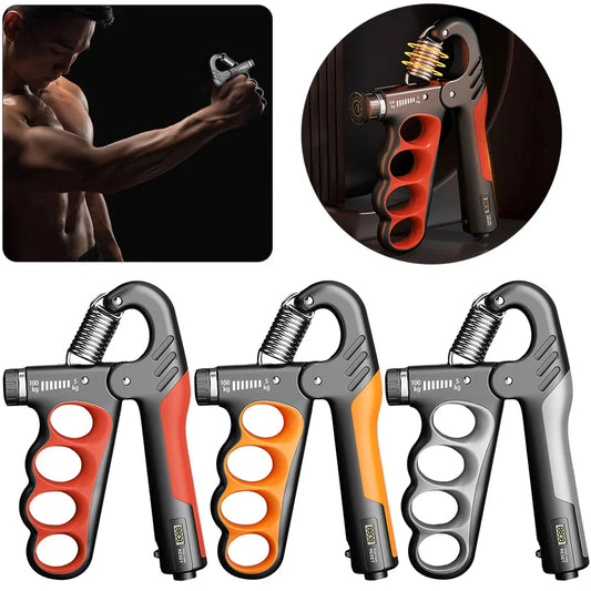 5-100 KG Grip Strength Trainer Non-Slip Gripper Stress Relief Adjustable Resistance for Musicians Athletes Hand Injury Recovery