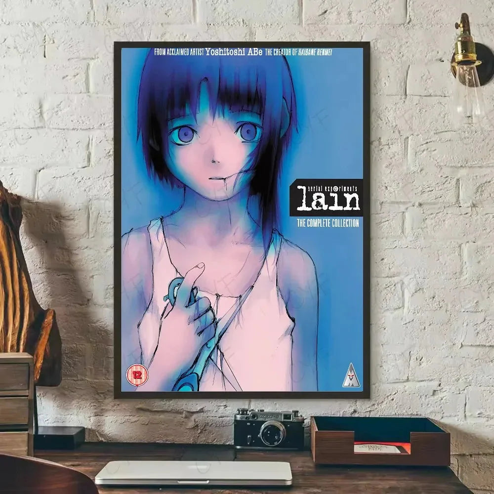 Painting By Numbers for Adult  S-Serial Experiments L-Lain Anime Cute Oil Paint By Number Home Decor