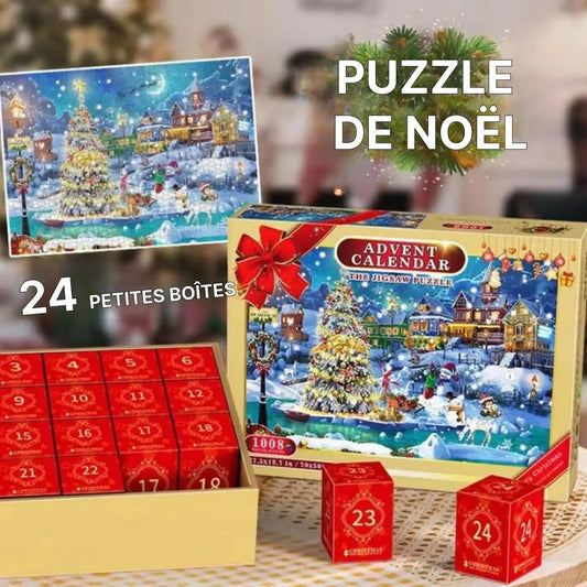 Advent Calendar 1008 Piece Puzzle Paint By Number Package